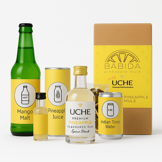 BABIDA Pineapple Mule with Pineapple Uche Rum Kit & Gift Hamper - Uche Premium Flavoured Rum